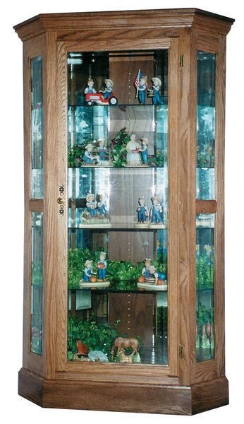 Custom Aberdeen Style Corner Curio Cabinet