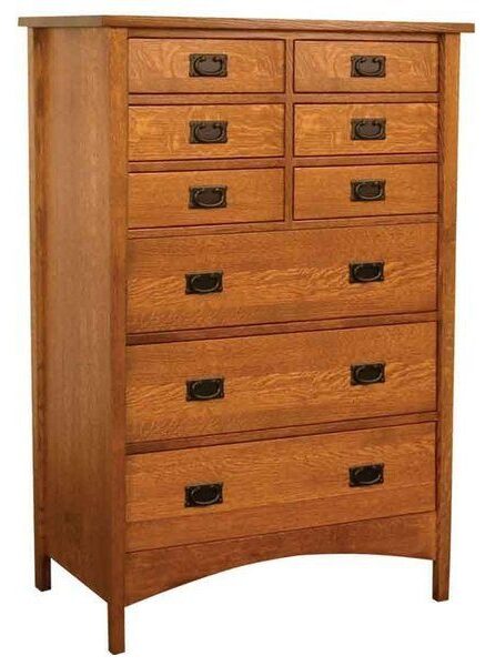 Amish Arts and Crafts Chest of Drawers