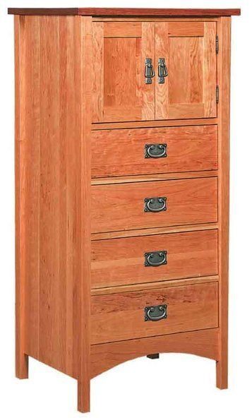 Amish Arts and Crafts Lingerie Chest with Doors