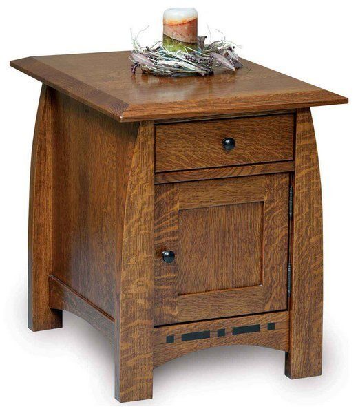 Amish Boulder Creek Enclosed End Table