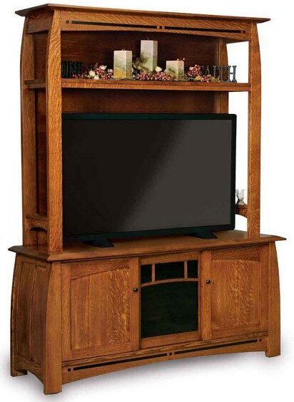 Amish Boulder Creek Three Door LCD Cabinet