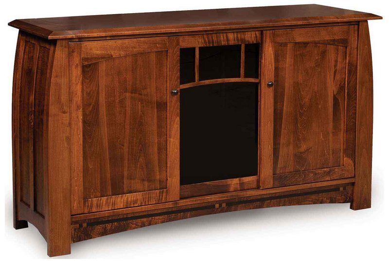 Amish Boulder Creek Three Door Tall TV Stand