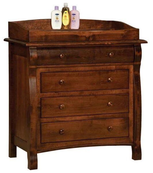 Custom Castlebury 4 Drawer Dresser with Box Top