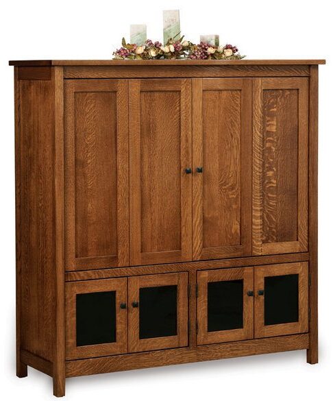Amish Centennial Six Door Entertainment Center
