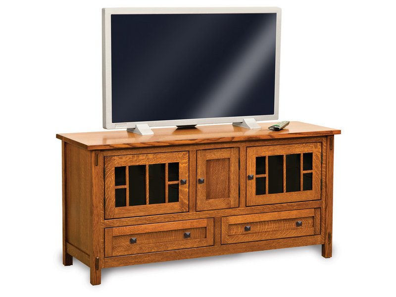 Amish Centennial Three Door, Two Drawer LCD Stand