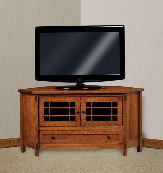 Amish Centennial Two Door Corner TV Stand