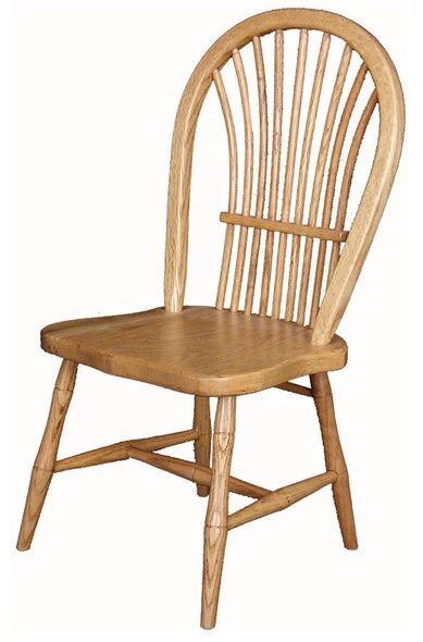 Custom Child's Oak Sheaf Chair - Side View