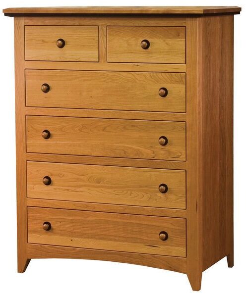 Amish Classic Shaker Six Drawer Chest