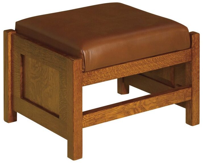 Amish Cubic Panel Footstool