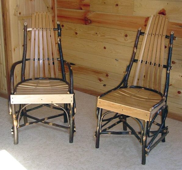 Custom Deluxe Hickory Table Chairs