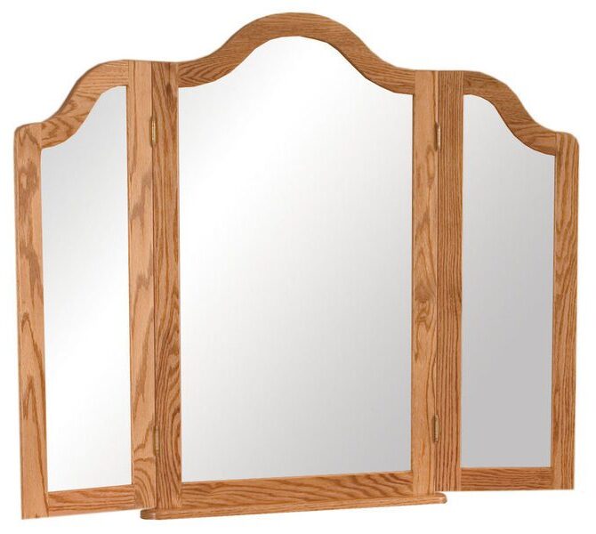 Amish French Country Tri-View Mirror