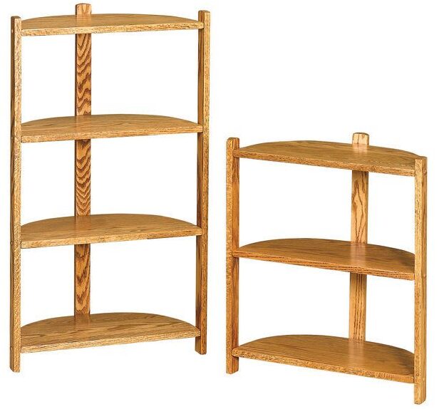 Amish Half Round Three and Four Tier Stands