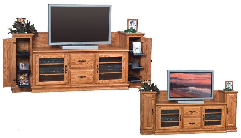 Amish Heritage TV Stand with Towers