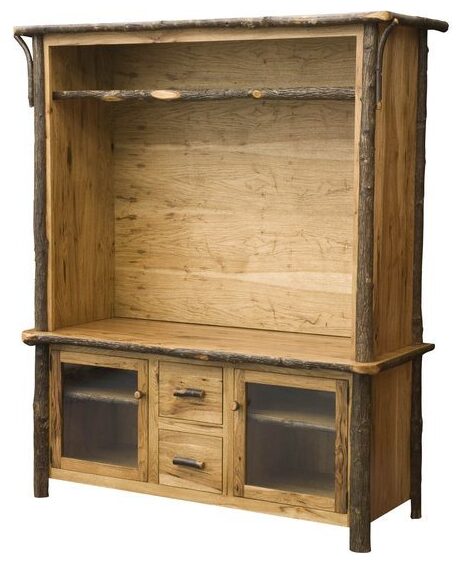 Amish Hickory 60-inch TV Console Hutch