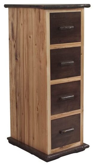 Amish Hickory Four Drawer File Cabinet