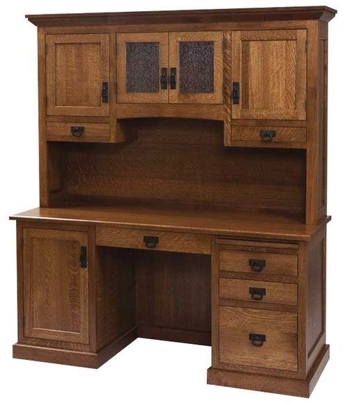 Amish Homestead 66 Inch Credenza Base and Hutch