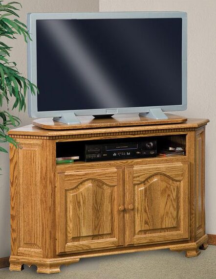 Amish Hoosier Heritage Two Door Corner LCD Stand