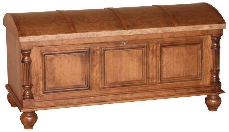 Custom LaCourt Classic Blanket Chest with Round Top