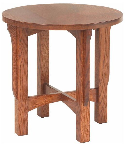 Amish Landmark Round End Table