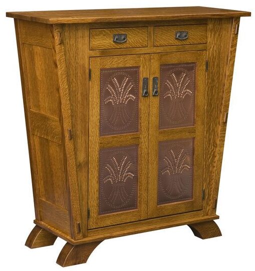 Custom Liberty Mission Cabinet with Copper Panels