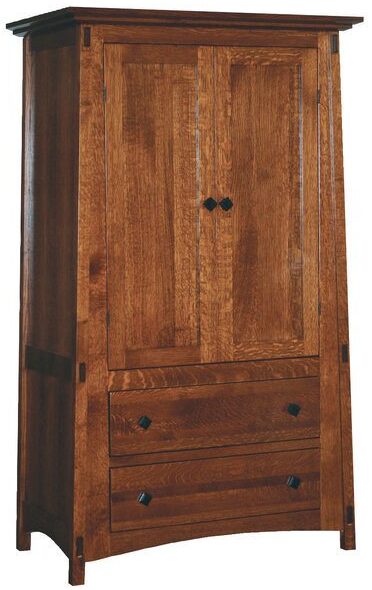 Amish McCoy Two Drawer, Two Door Armoire