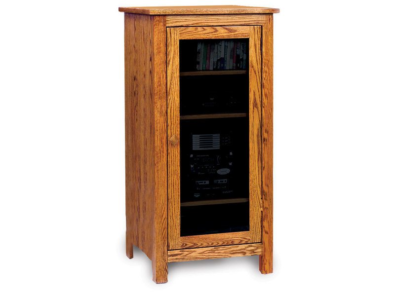 Amish Mission Oak Stereo Cabinet