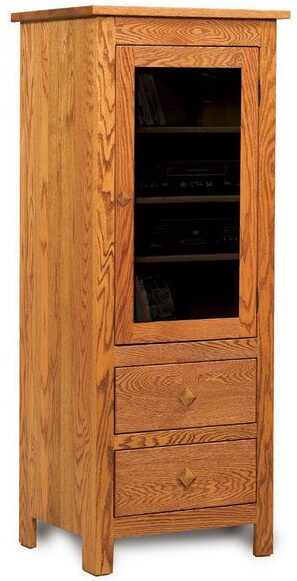 Amish Mission One Door Stereo Cabinet