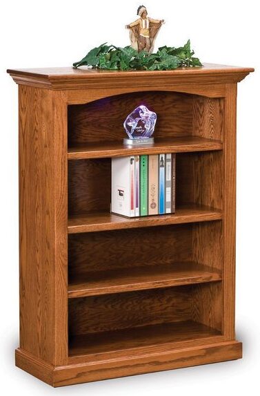 Amish Oak Hoosier Heritage Three Shelf Bookcase