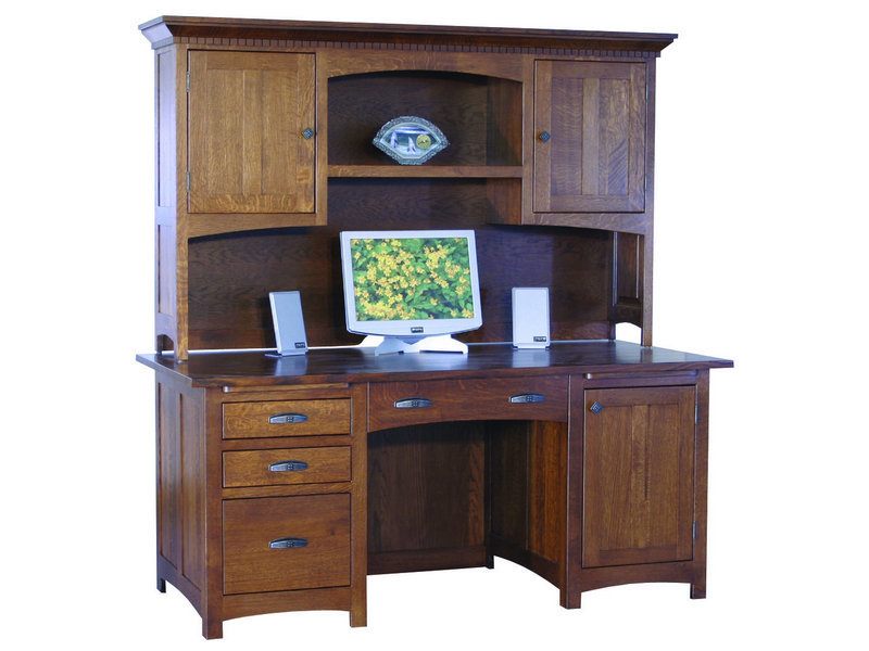 Amish Oakwood Computer Desk