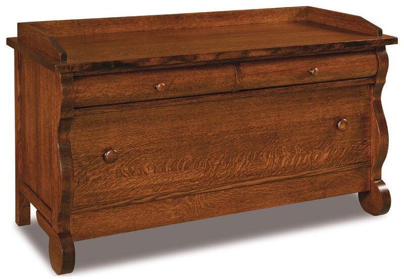 Amish Old Classic Sleigh Blanket Chest