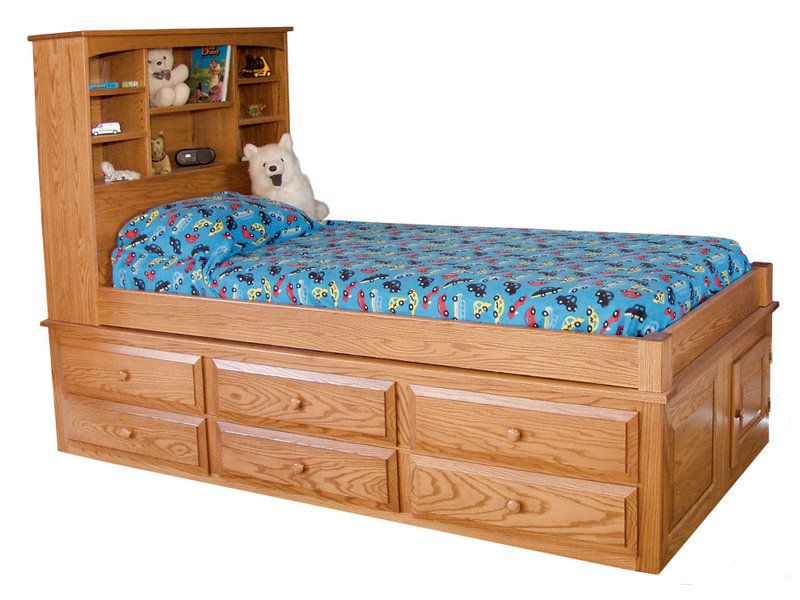 Custom Pine Hollow Captain's Bed