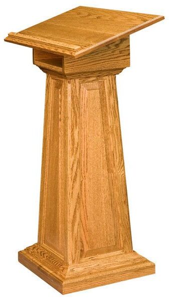 Amish Raised Panel Podium