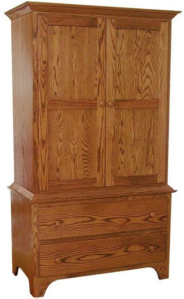 Custom Shaker Collection 2-Piece Armoire