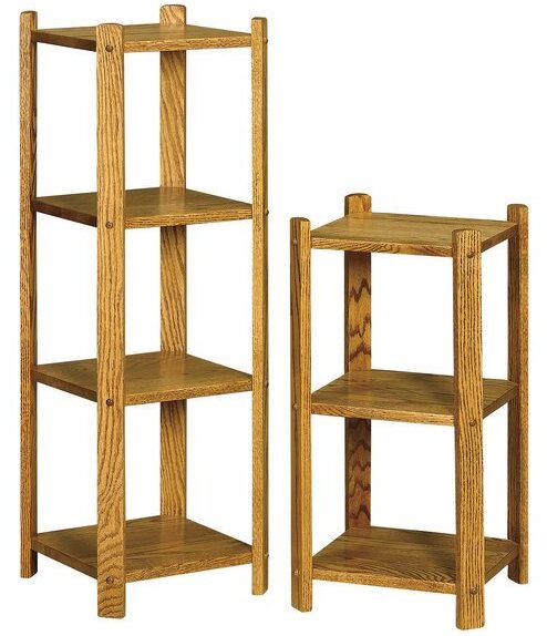 Amish Small Square Three and Four Tier Stands