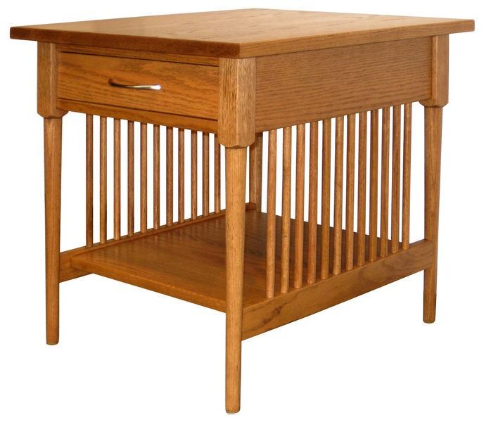 Amish Spindle Shaker End Table