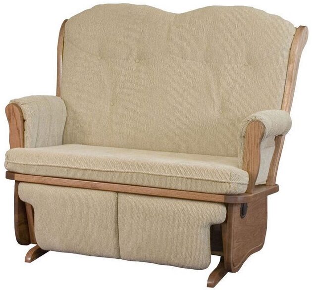 Custom Swanback Loveseat Glider