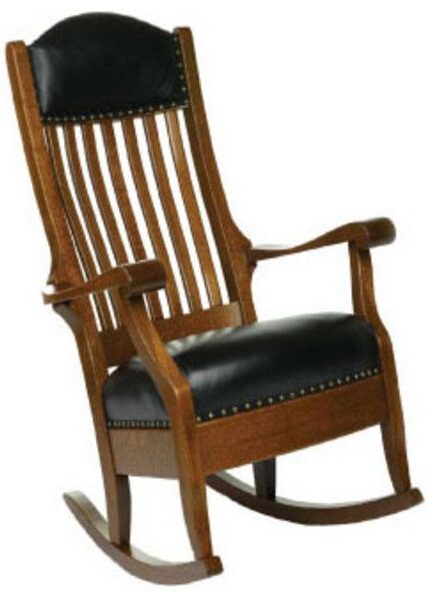 Custom Wide Rocker with Arched Headpiece - Side View