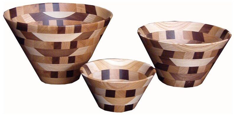 Unique Wooden Bowls (Mixed Wood) Small, Medium and Large