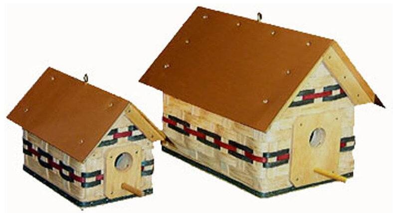Solid Woven Birdhouse Basket (Large and Small)