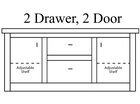 2 Drawers and 2 Doors